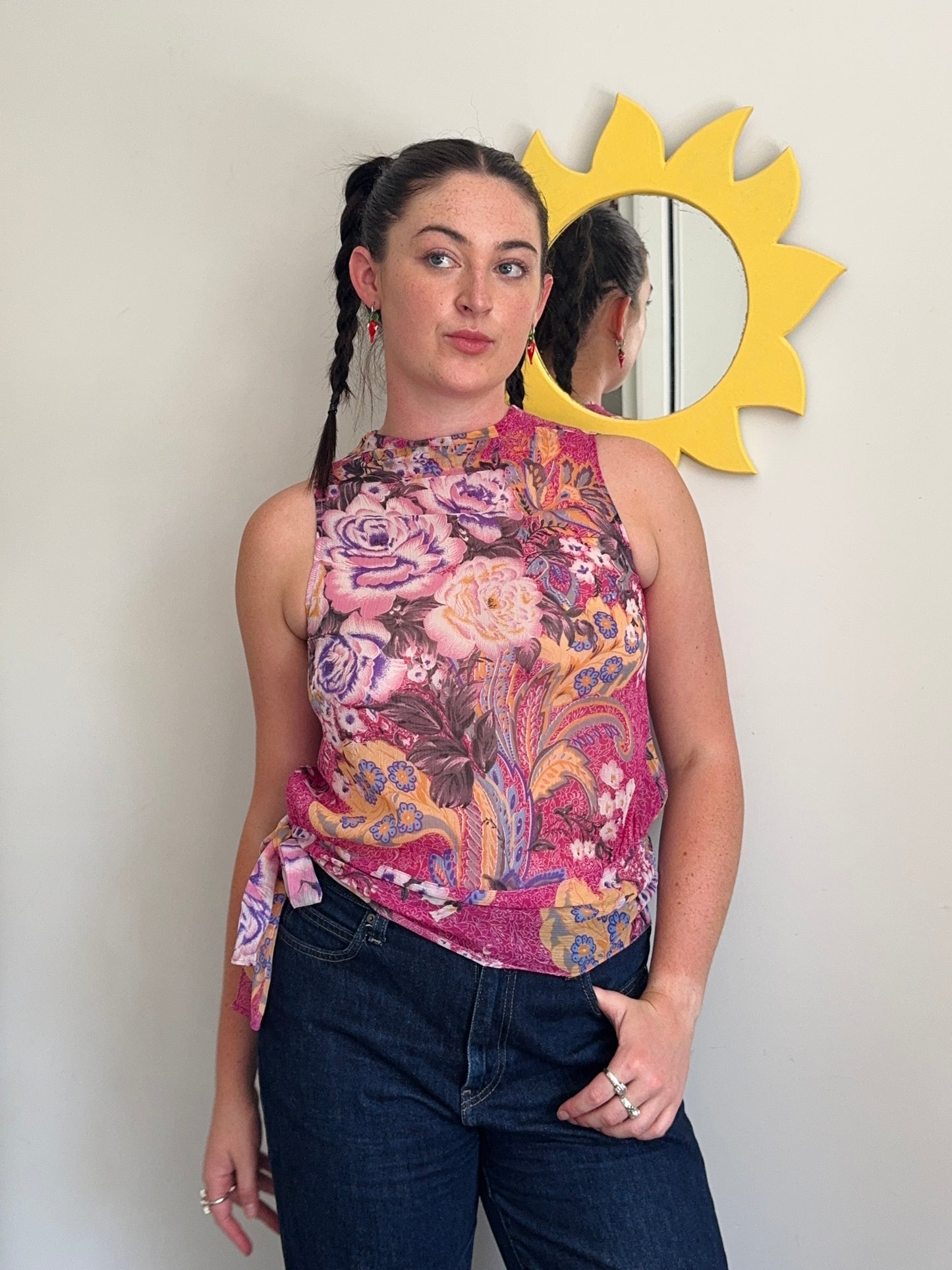 Colourful Floral Blouse | Size 8-10