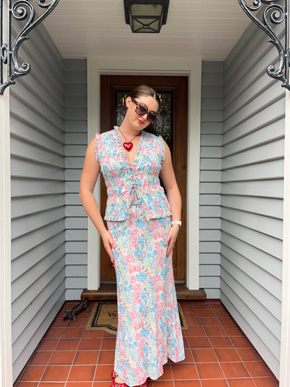 Steele. Patterned Maxi Skirt | Size Large