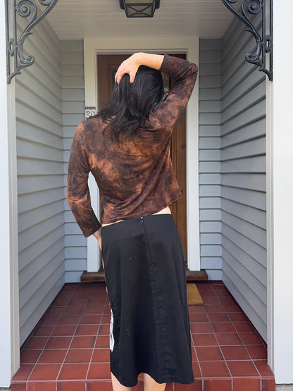 90s Sparkly 3/4 Sleeve Top | Size M
