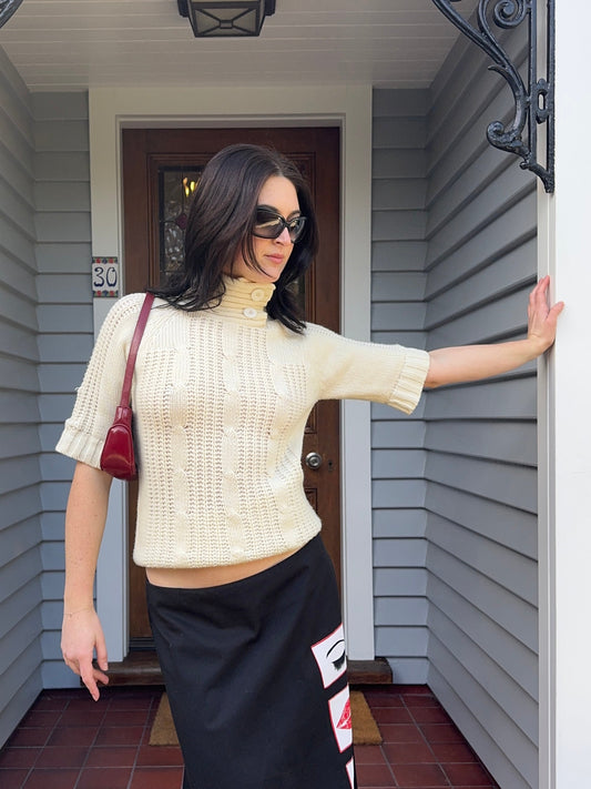 Knitted High Neck Jumper | Size S