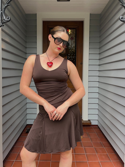 Brown Mini Dress | Size 8