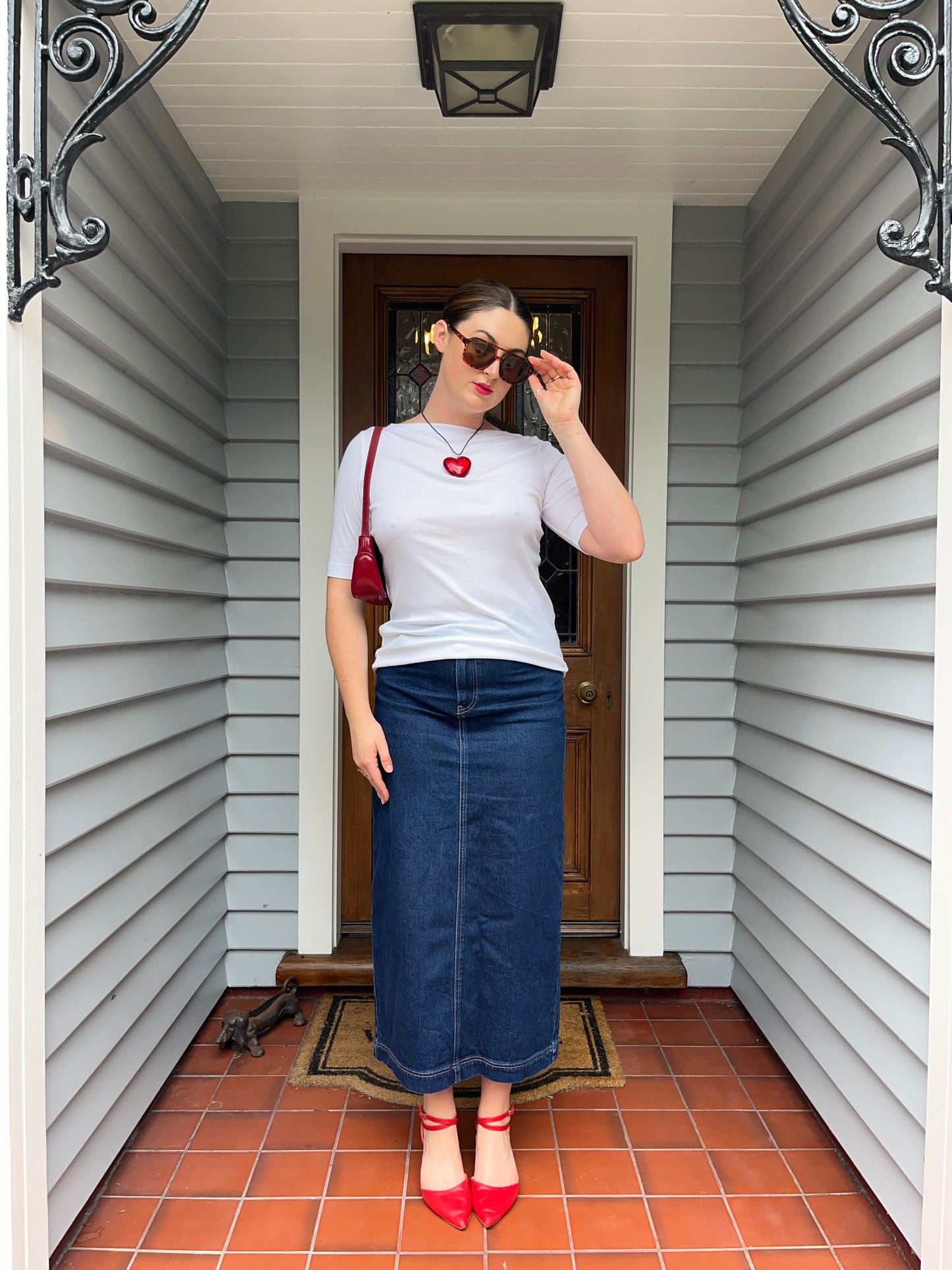 Witchery Denim Maxi Skirt | Size 10