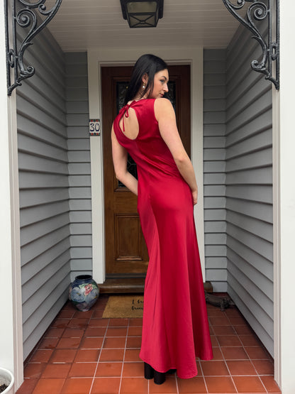 Vintage STAXS Red Gown | Size 10