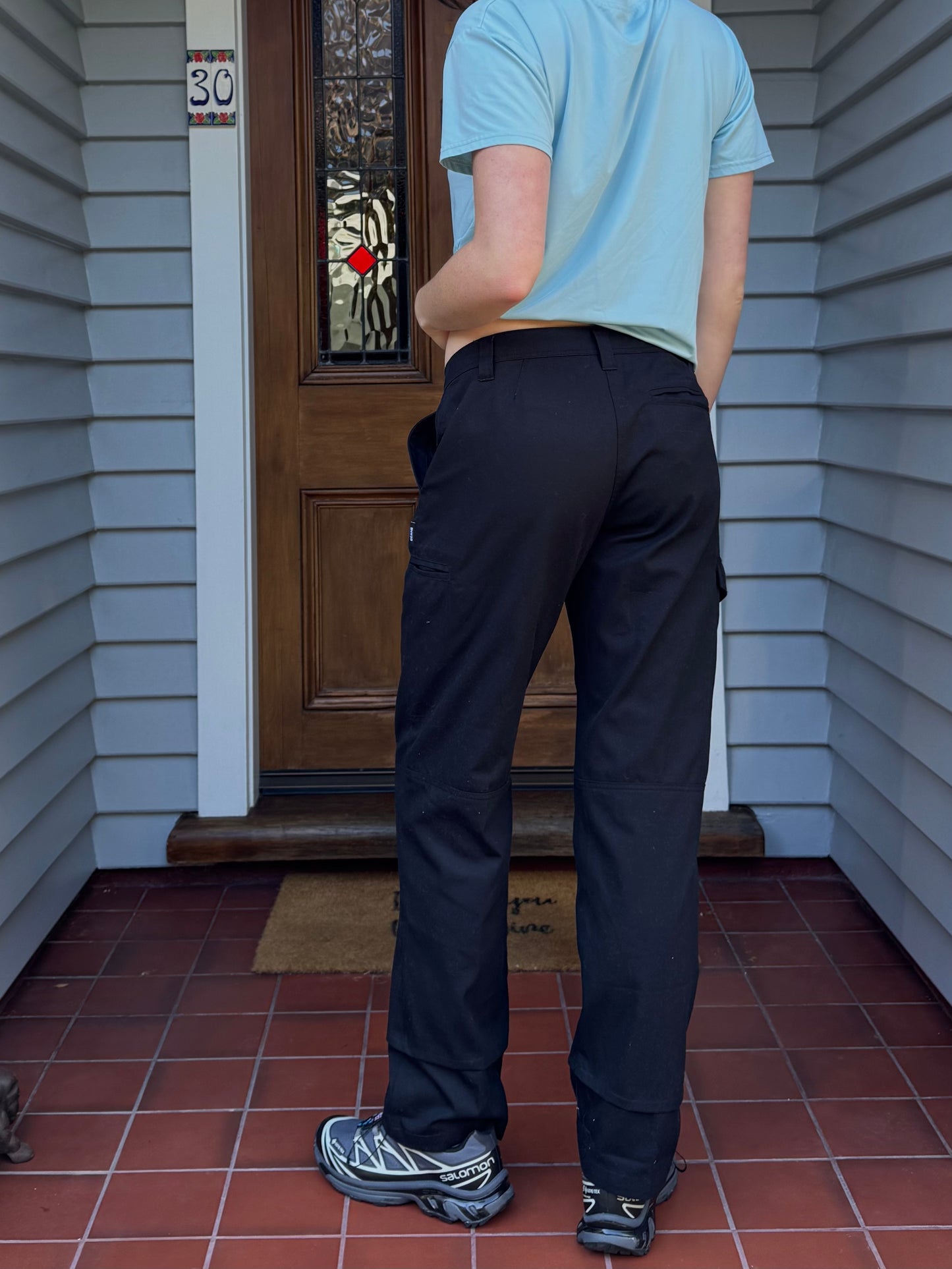Black Cargo Pants | Size 10