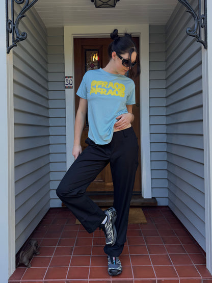 Blue + Yellow Graphic Tee | Size M
