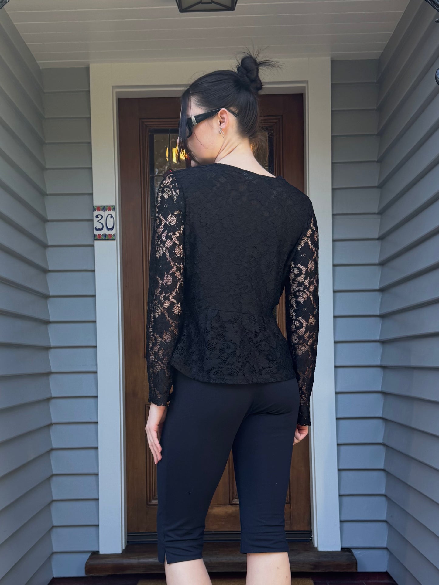 Sheer Lace Blouse | Size L