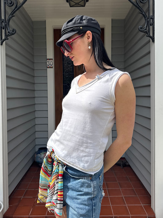 Roxy White Tank Top | Size 12