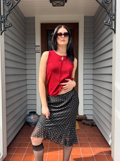 Vintage Red Top | Size S