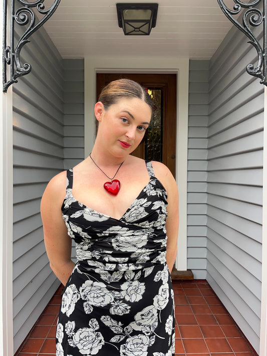 Floral Midi Dress | Size Small