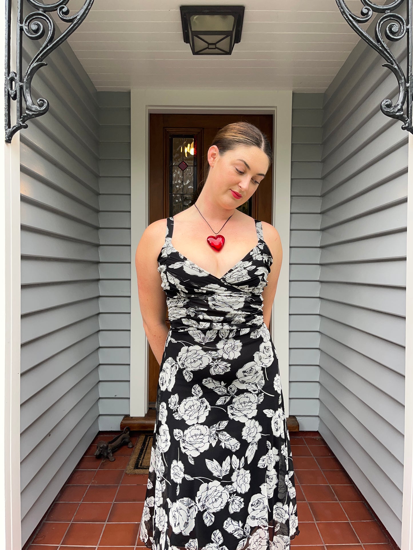Floral Midi Dress | Size Small