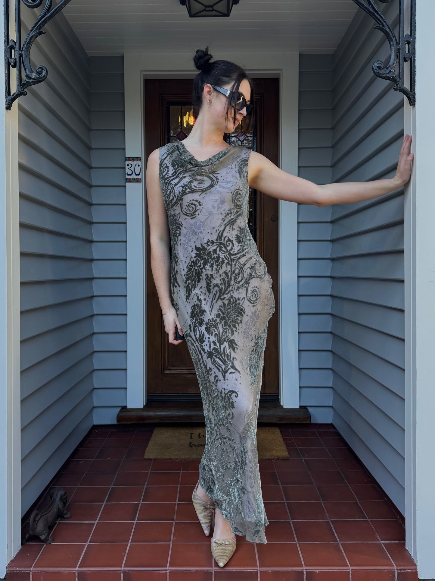 Vintage Velvet Gown | Size 10-12