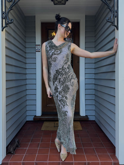 Vintage Velvet Gown | Size 10-12