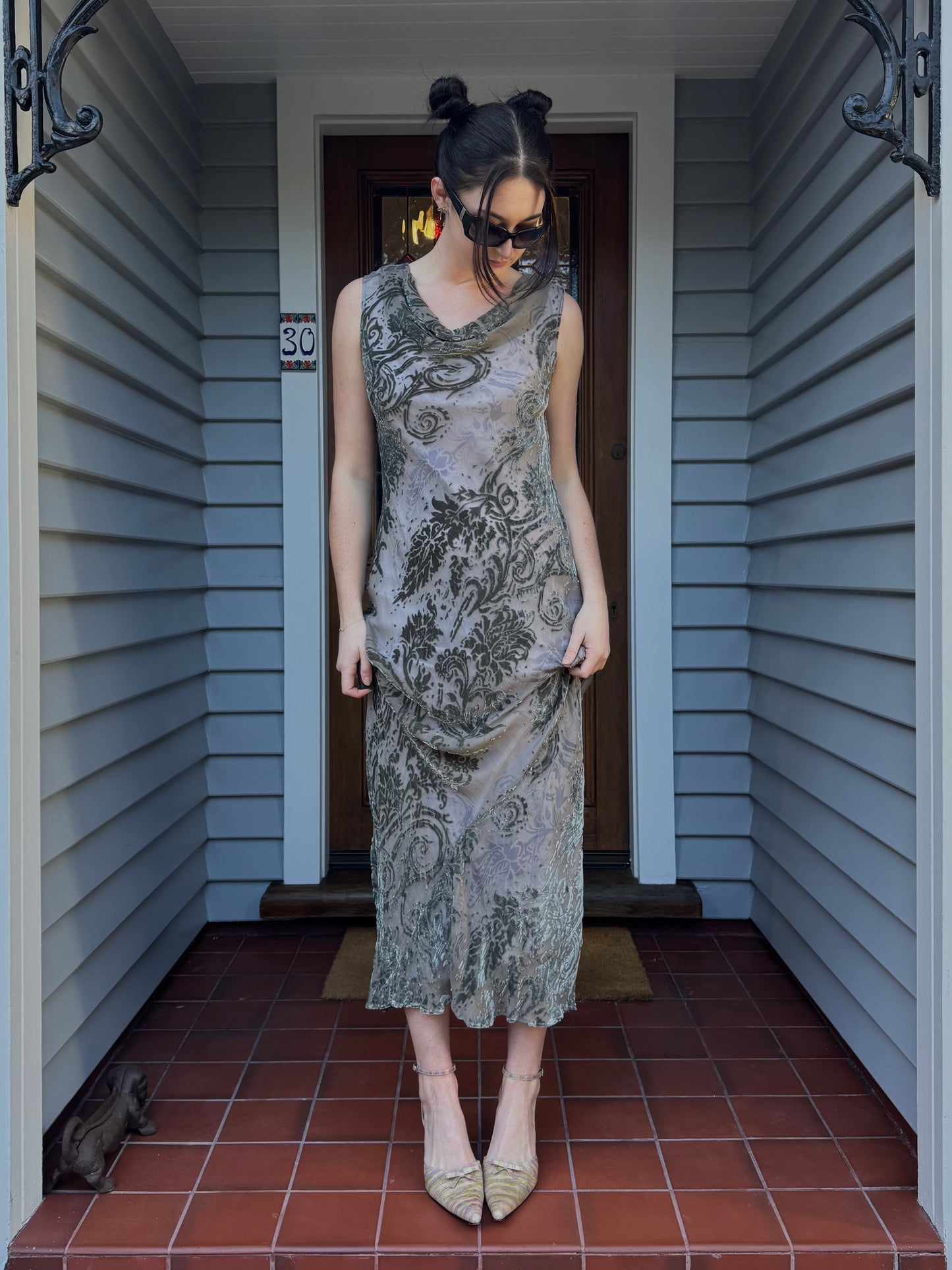 Vintage Velvet Gown | Size 10-12