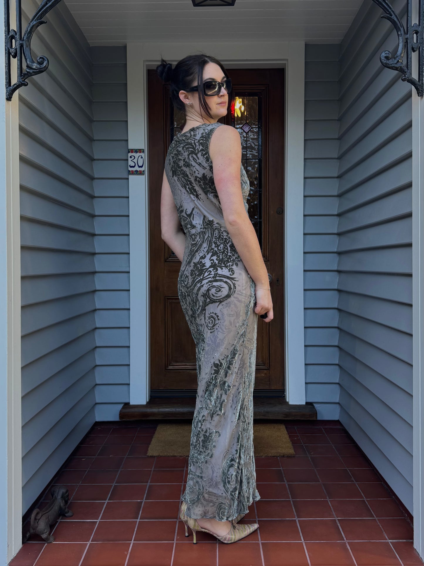 Vintage Velvet Gown | Size 10-12