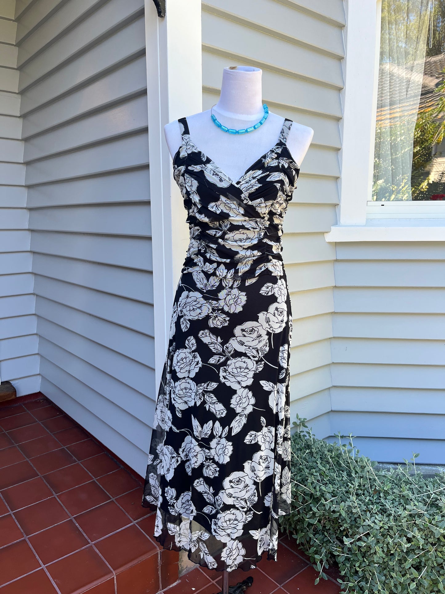 Floral Midi Dress | Size Small