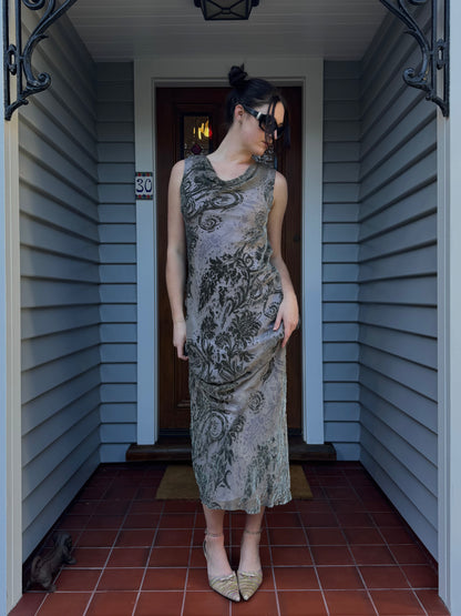 Vintage Velvet Gown | Size 10-12
