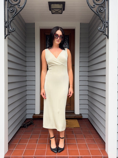 Vintage Creme Gown | Size 12