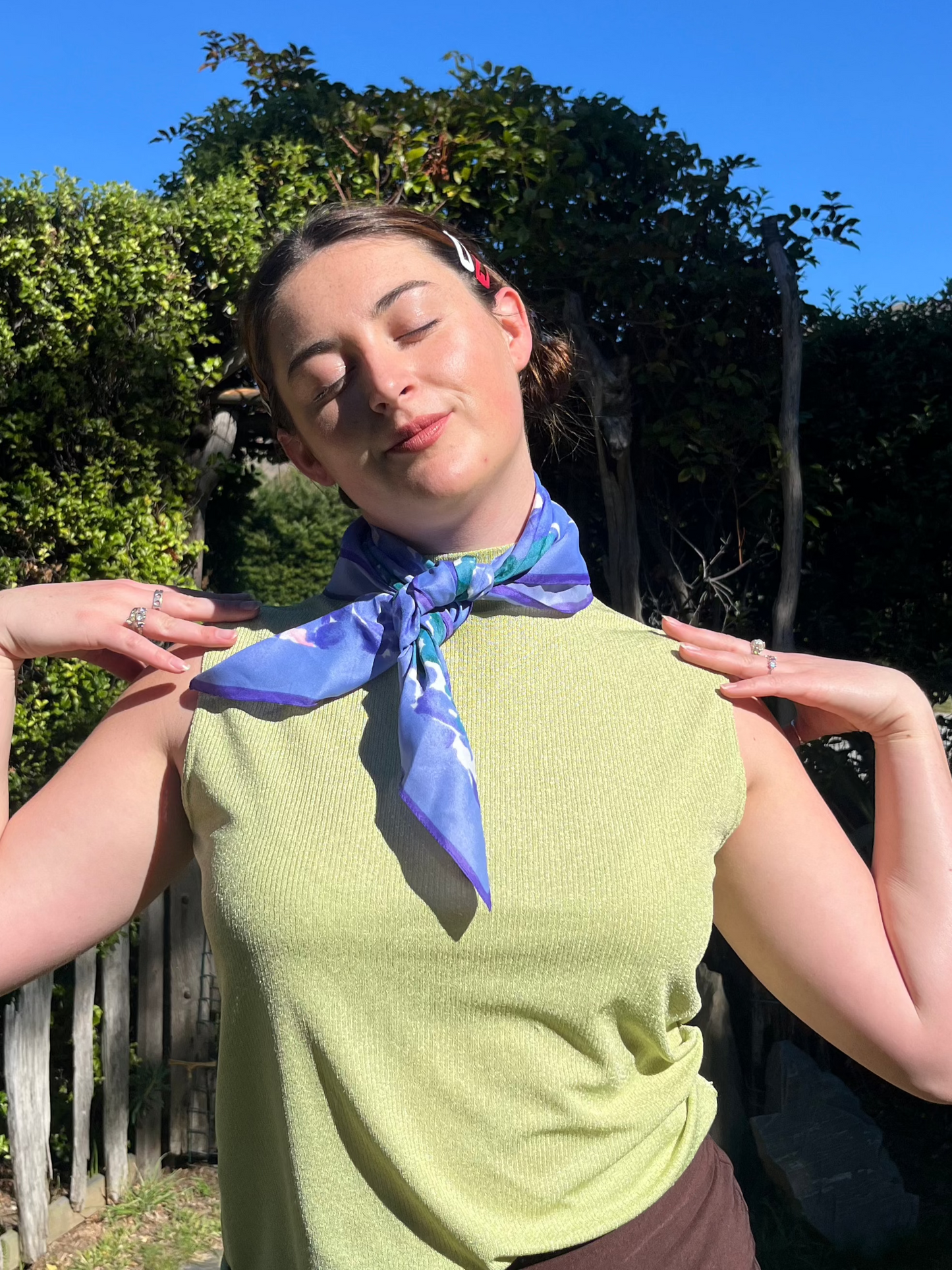Floral Print Scarf