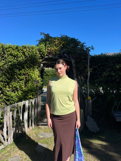 Brown Midi Skirt