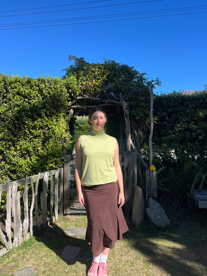 Brown Midi Skirt