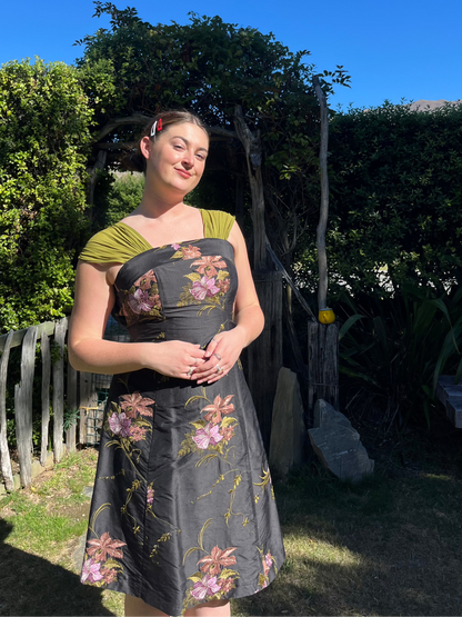 Embroidered Midi Dress