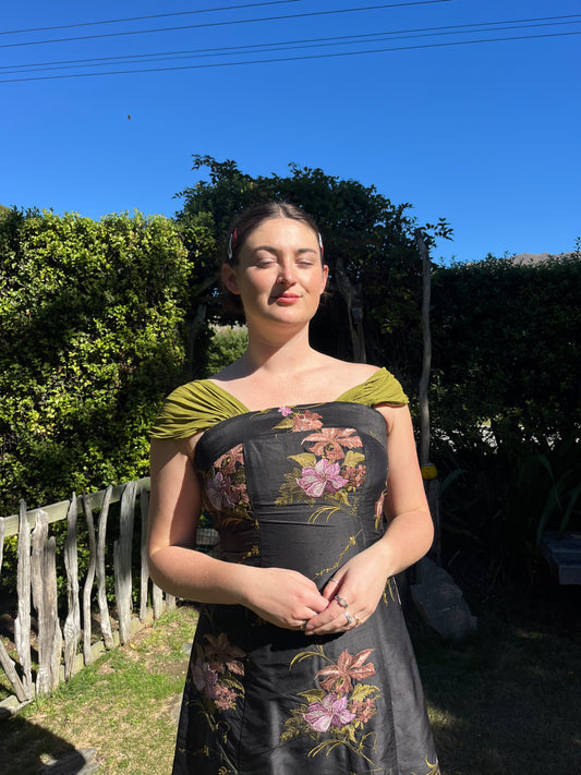 Embroidered Midi Dress