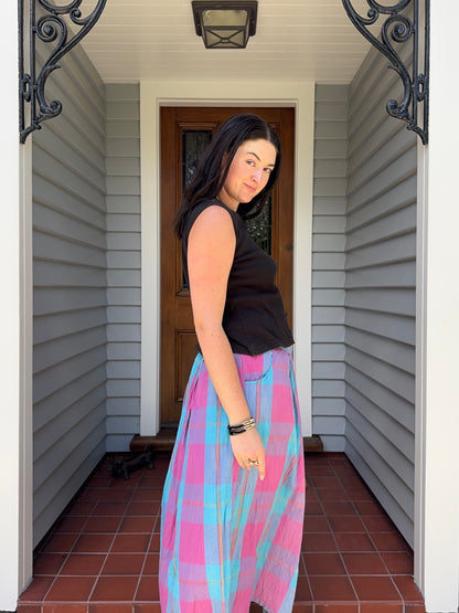 Plaid Checkered Colourful Skirt | Size 16-18