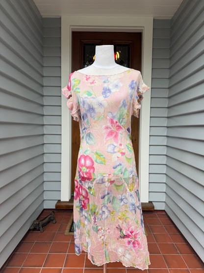 Trelise Cooper Floral Sheer Dress | Size 8