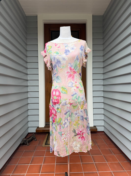 Trelise Cooper Floral Sheer Dress | Size 8