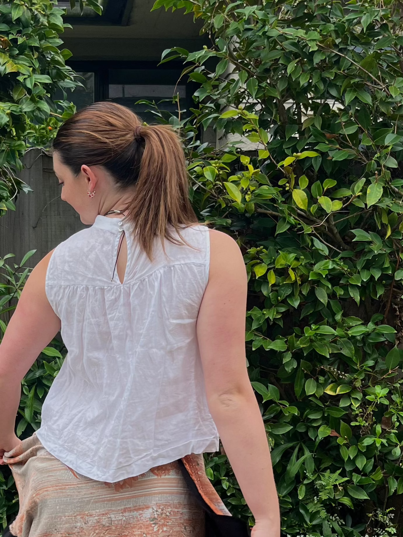 White Linen Blouse | Size 12