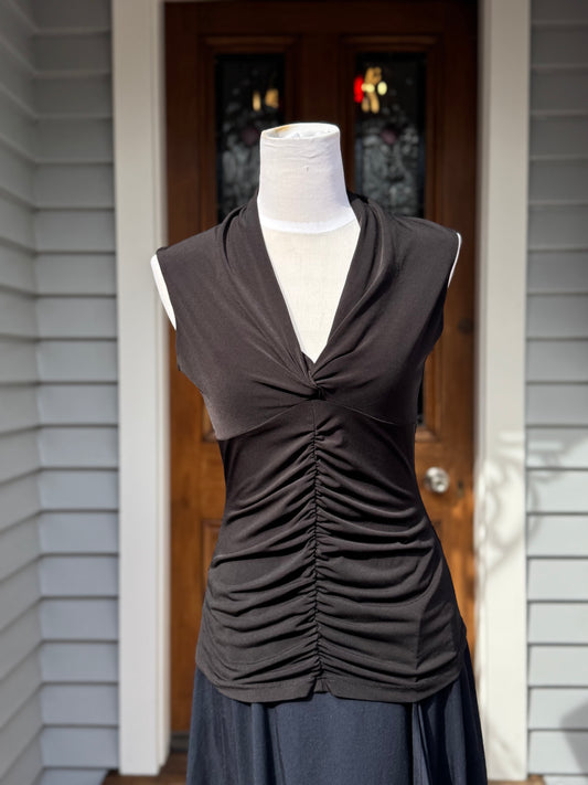 Vintage Pagani Ruched Singlet | Size 8-10