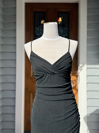 Sparkly Straps Midi Dress | Size S-M
