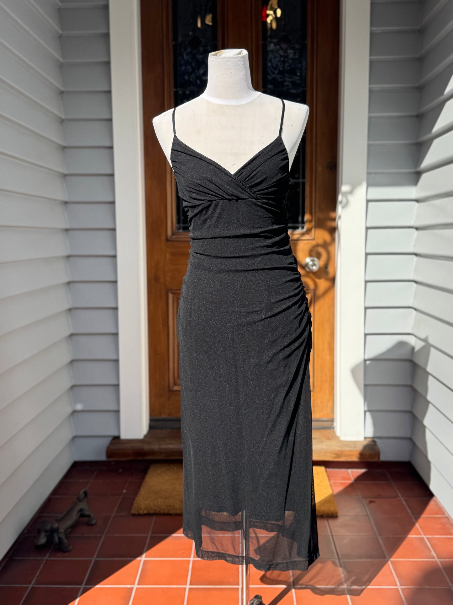 Sparkly Straps Midi Dress | Size S-M