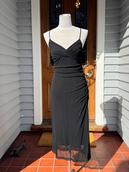 Sparkly Straps Midi Dress | Size S-M