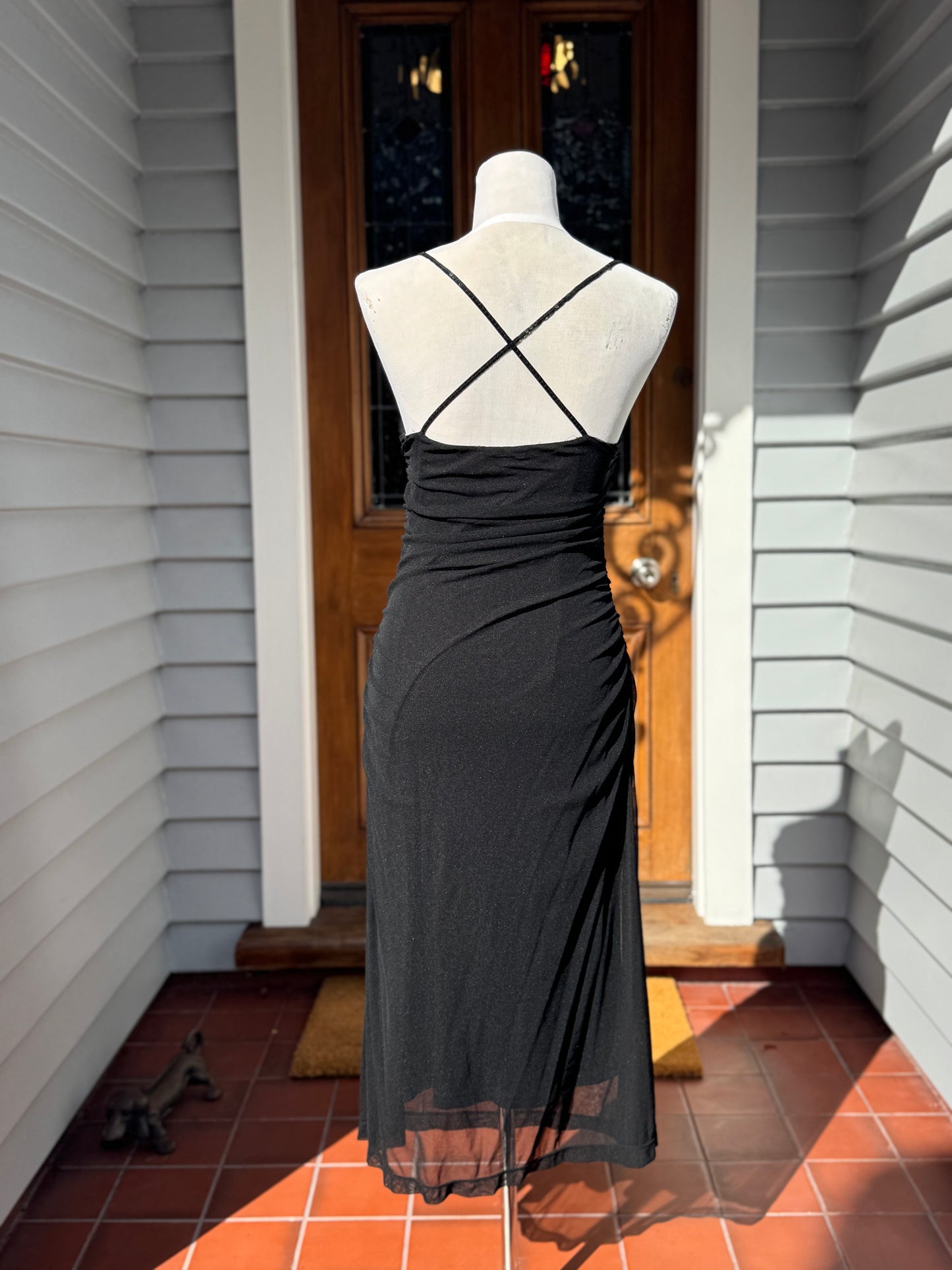 Sparkly Straps Midi Dress | Size S-M