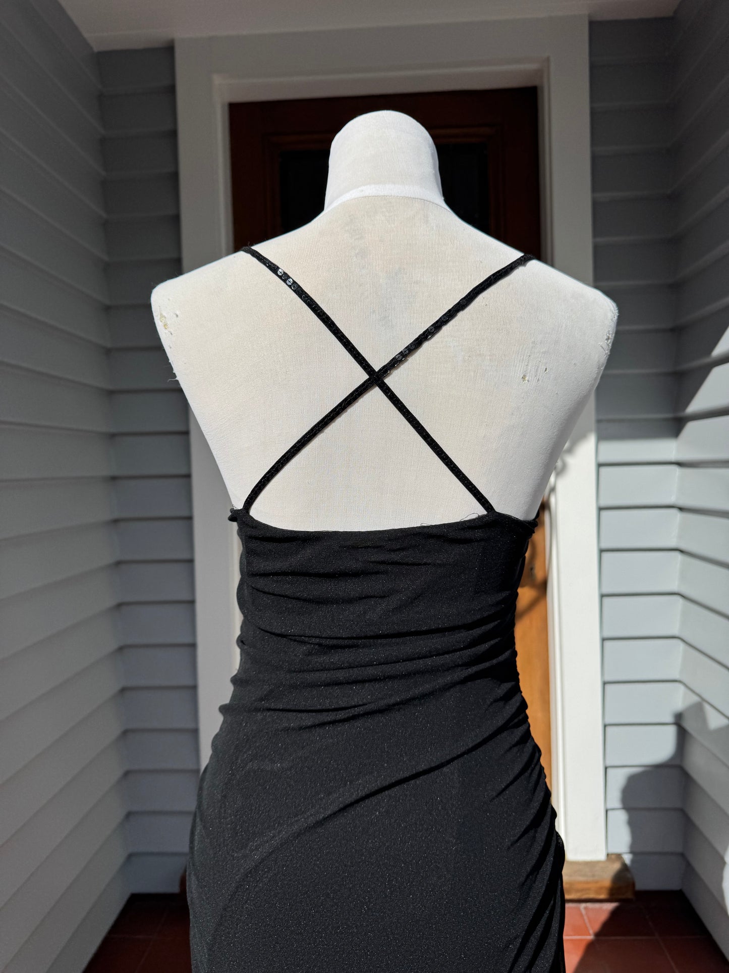 Sparkly Straps Midi Dress | Size S-M