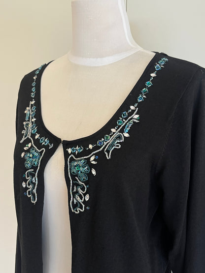 Beaded Cardigan | Size L