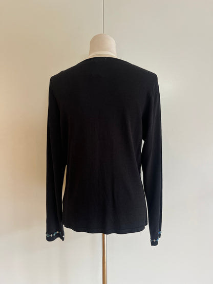Beaded Cardigan | Size L