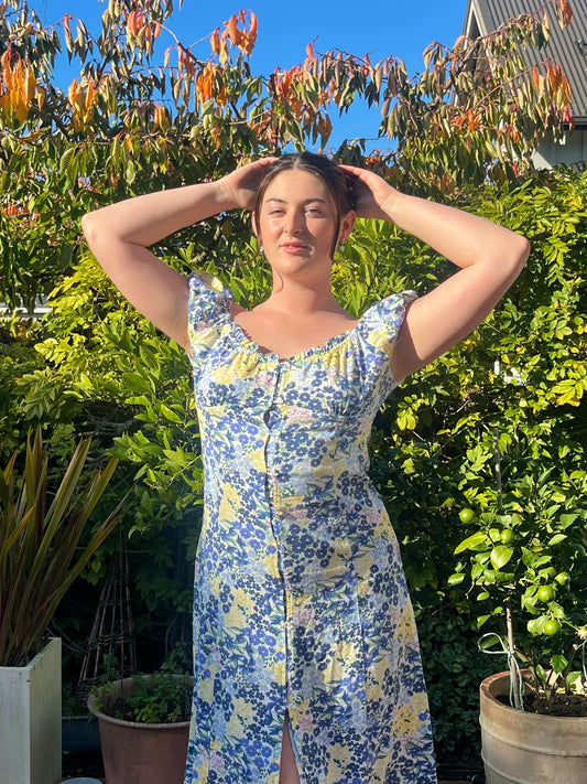 Floral Midi Dress | Size 10-12