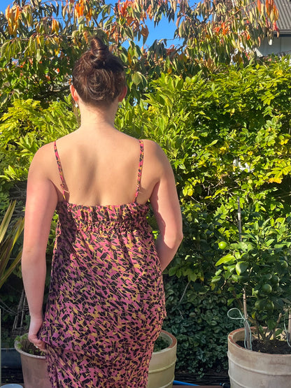 Patterned Maxi Dress | Size 12-14