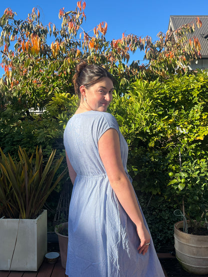 Kowtow Striped Midi Dress | Size M