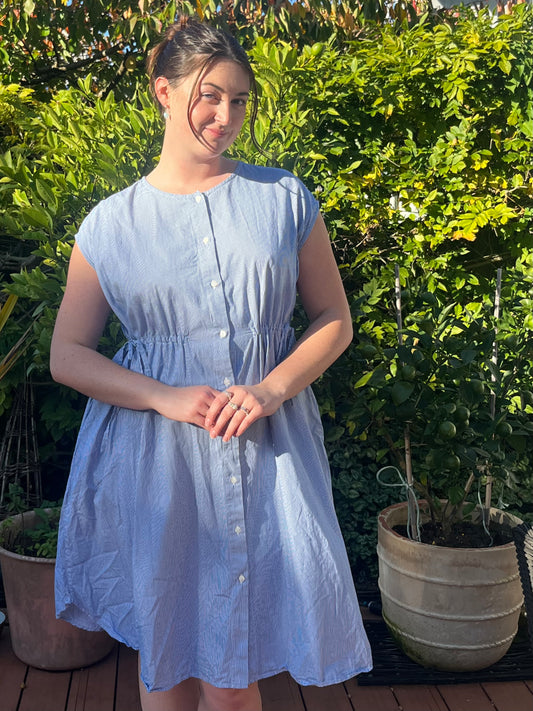Kowtow Striped Midi Dress | Size M