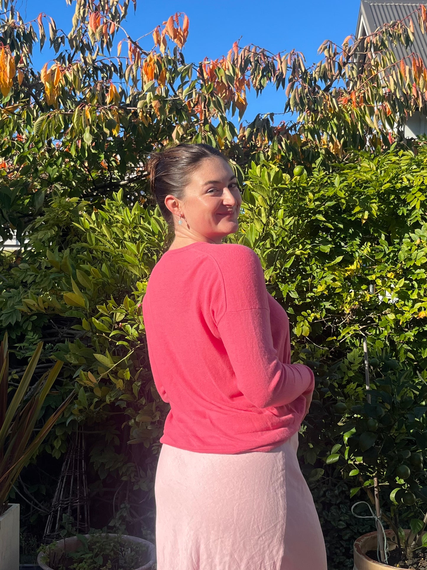 Pink Wool & Cashmere Blend Jumper | Size S