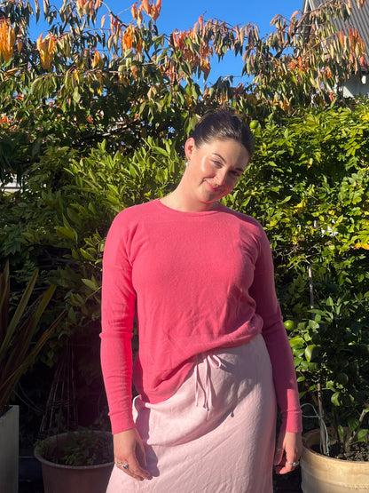 Pink Wool & Cashmere Blend Jumper | Size S