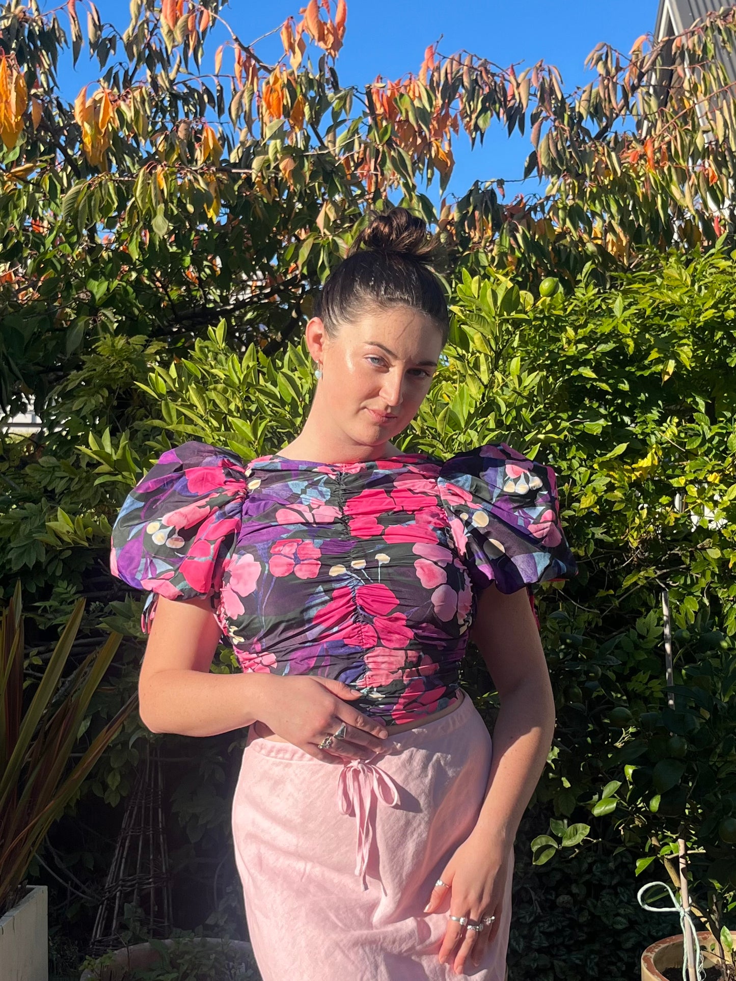 Super Funky Top with Puffy Sleeves | Size S