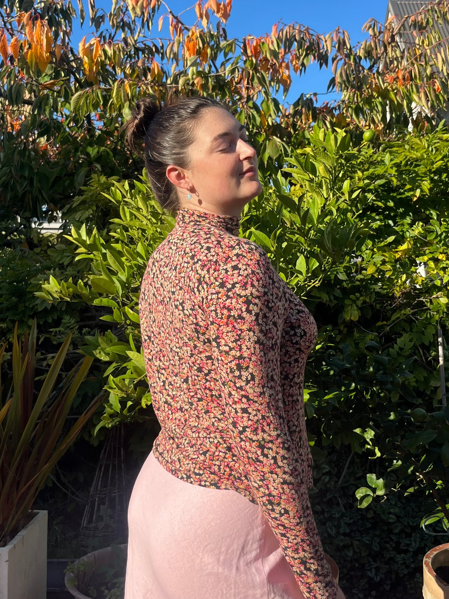 Floral Turtleneck | Size L