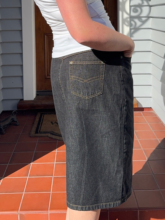 Denim Midi Skirt | Size 14-16