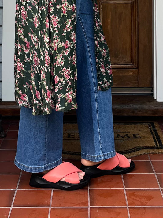Coral Pink Slides | Size 39