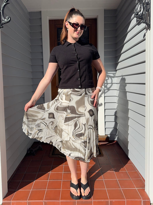Funky Midi Skirt | Size 12