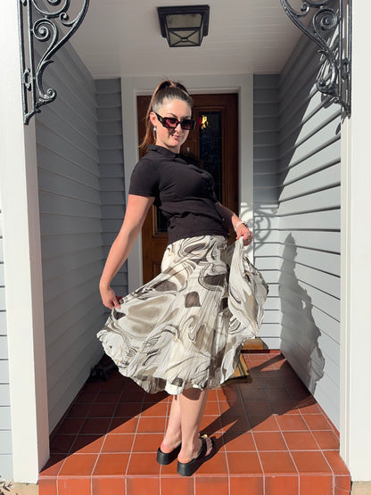 Funky Midi Skirt | Size 12